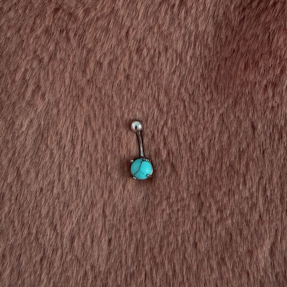 🩵 turquoise belly ring 🩵